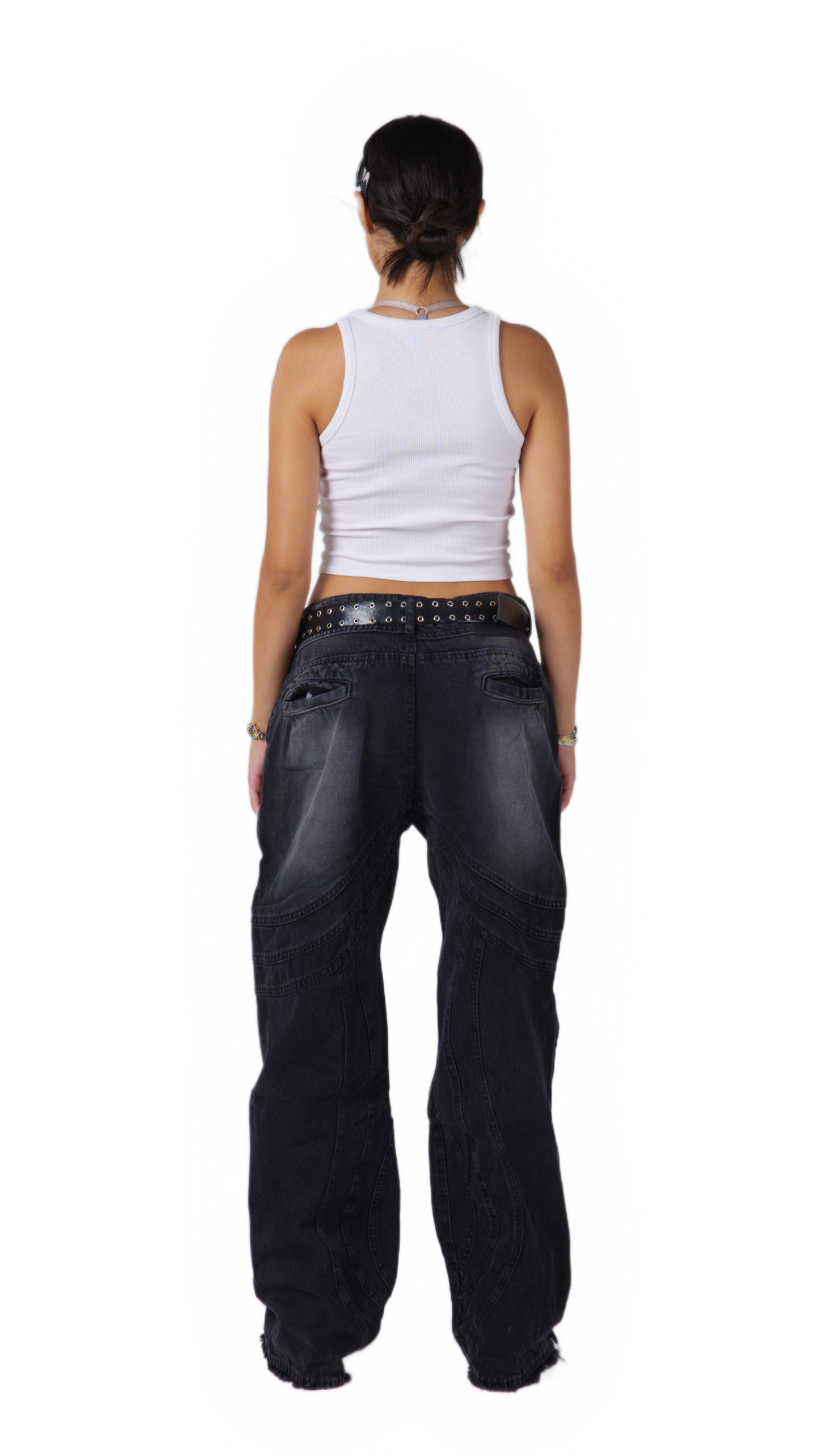 BLACK FLARED JEANS