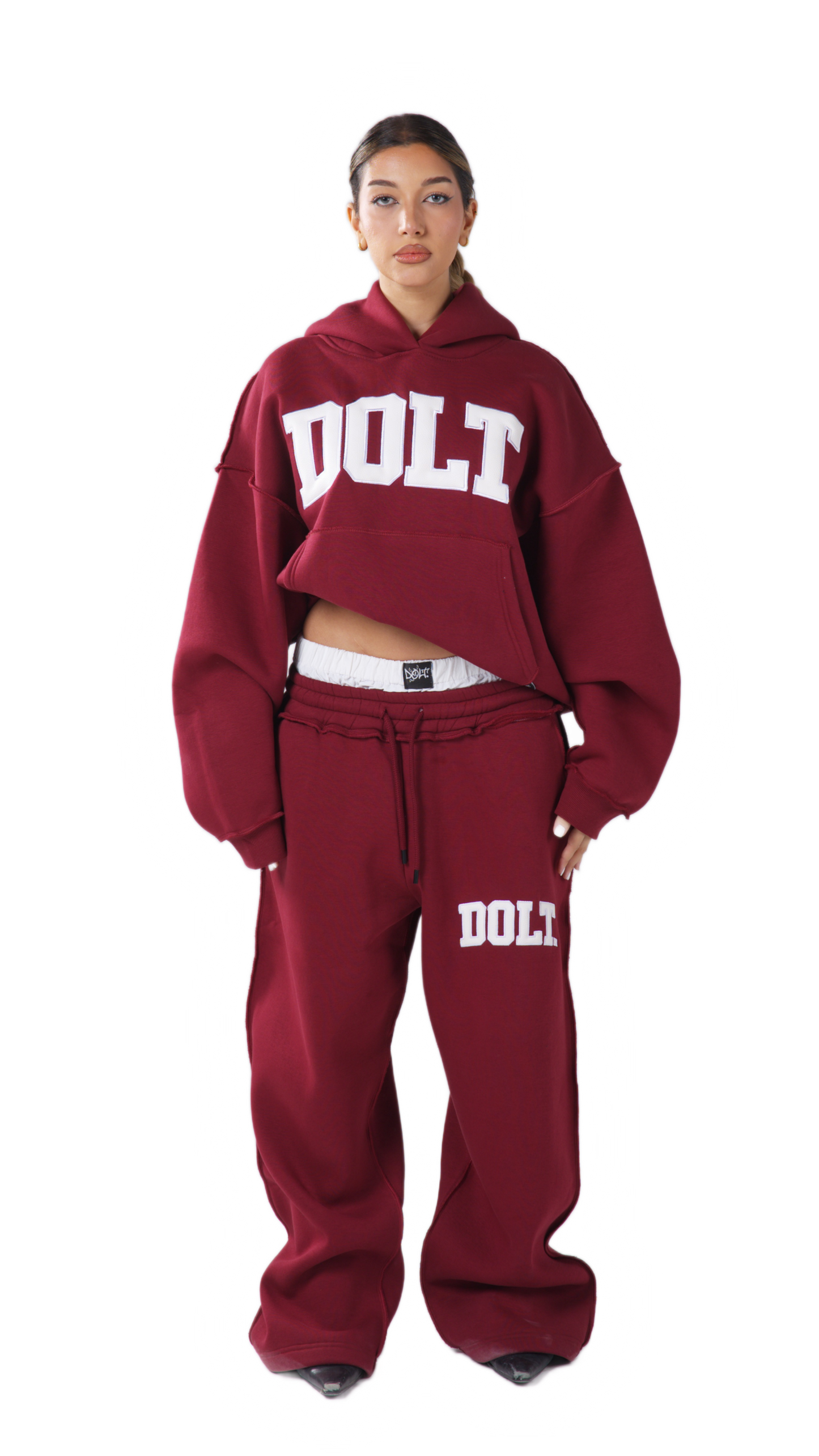BURGUNDY LEATHER SET