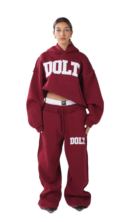 BURGUNDY LEATHER SET