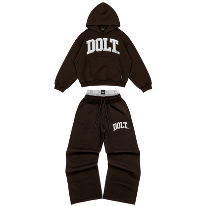 BROWN LEATHER SET