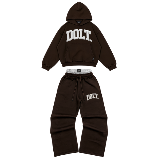 BROWN LEATHER SET