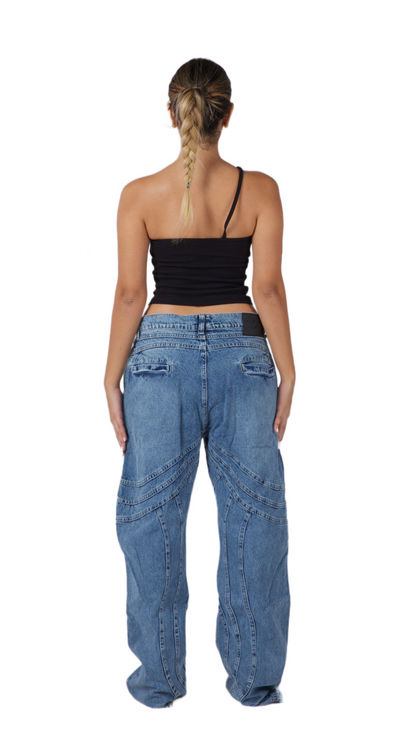 LIGHT BLUE FLARED JEANS