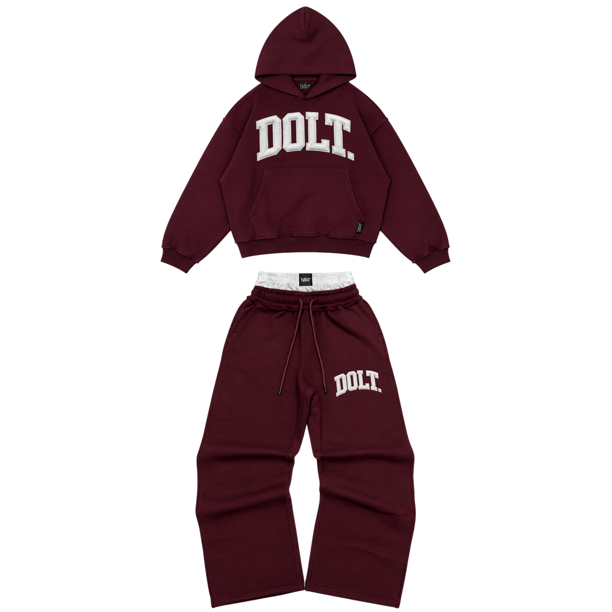 BURGUNDY LEATHER SET