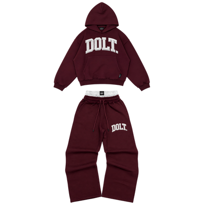 BURGUNDY LEATHER SET