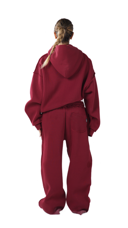 BURGUNDY LEATHER SET