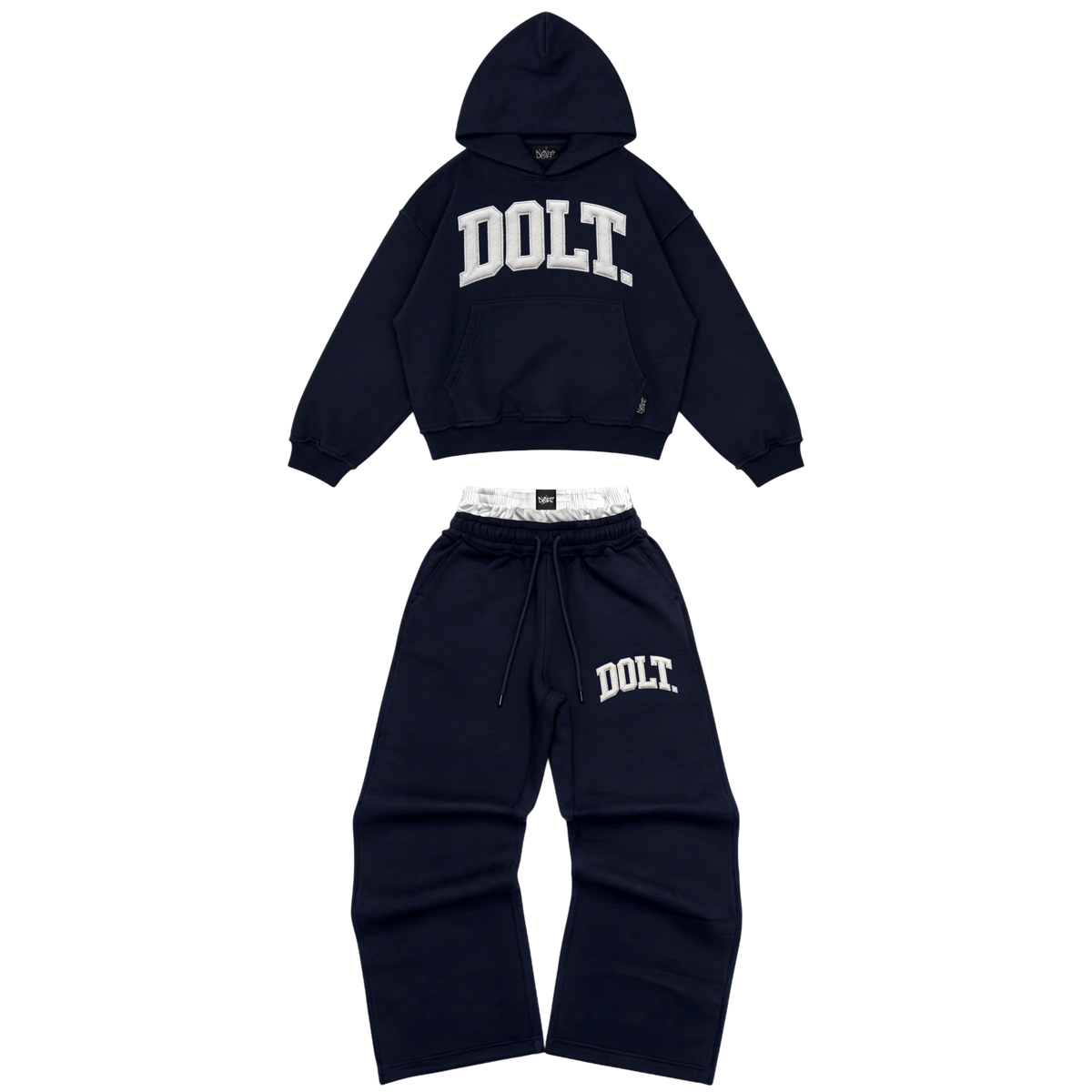 NAVY BLUE LEATHER SET