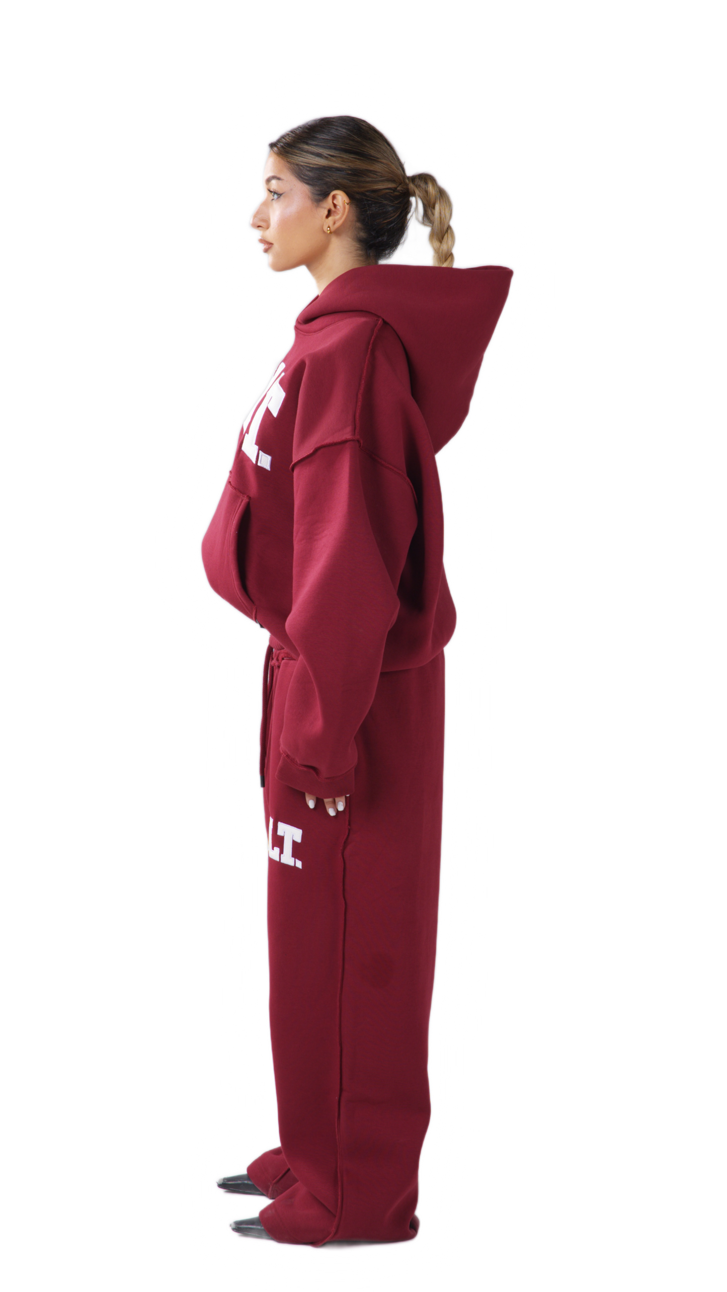 BURGUNDY LEATHER SET