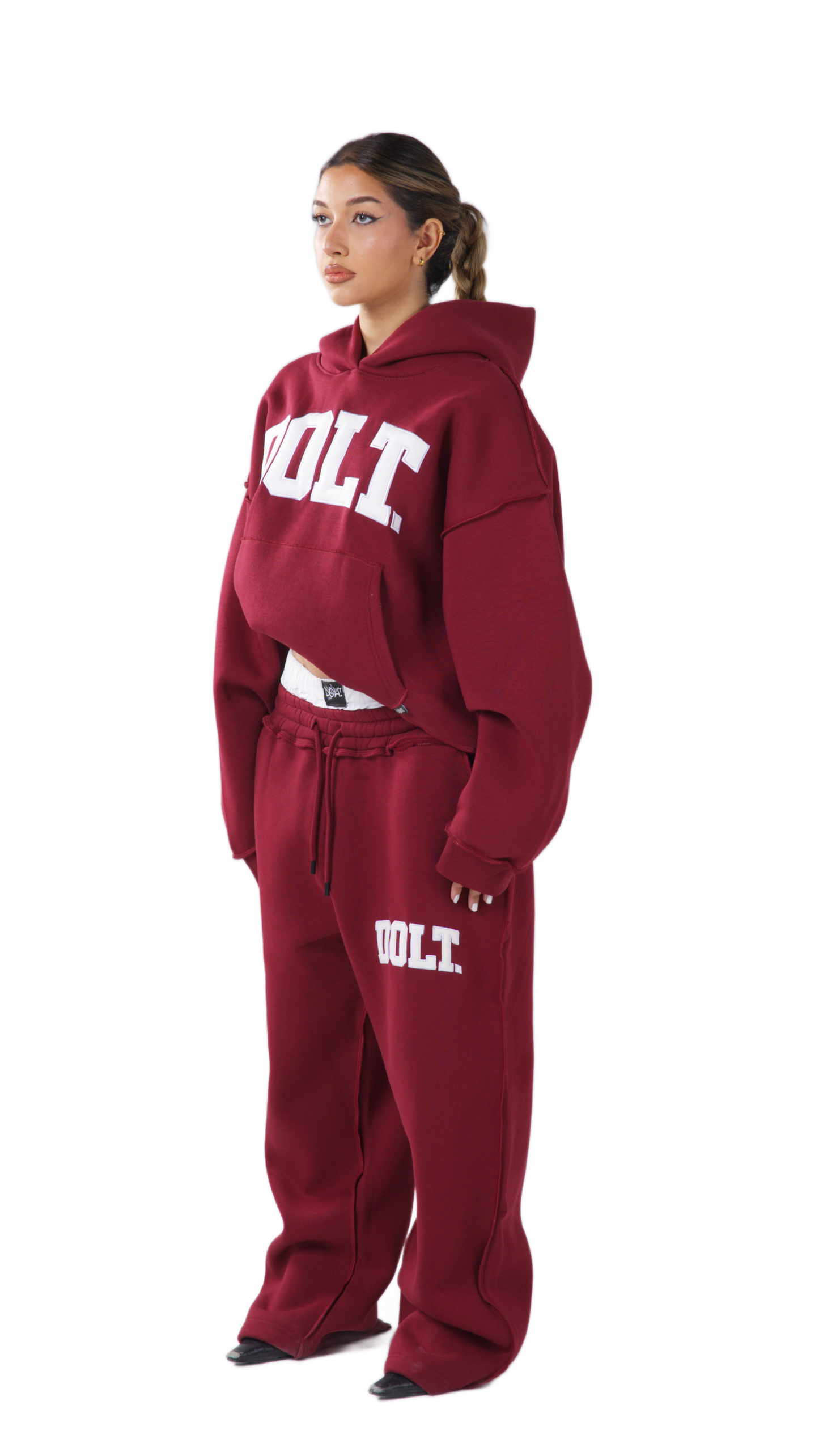 BURGUNDY LEATHER SET
