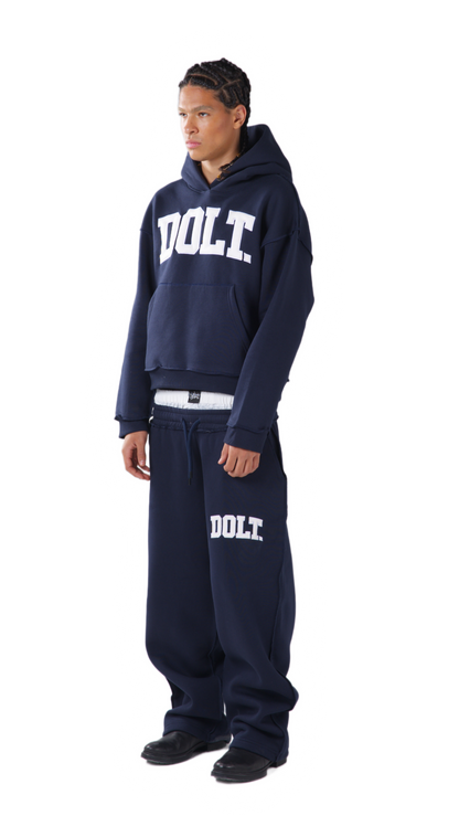 NAVY BLUE LEATHER SET