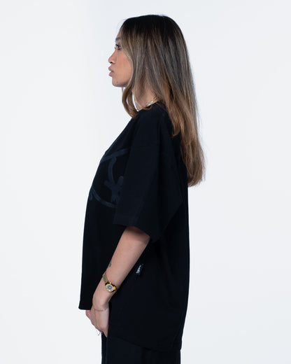 BLACK PUFFY T-SHIRT