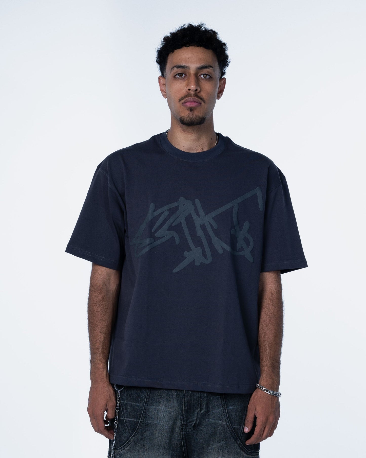 GRAY PUFFY T-SHIRT