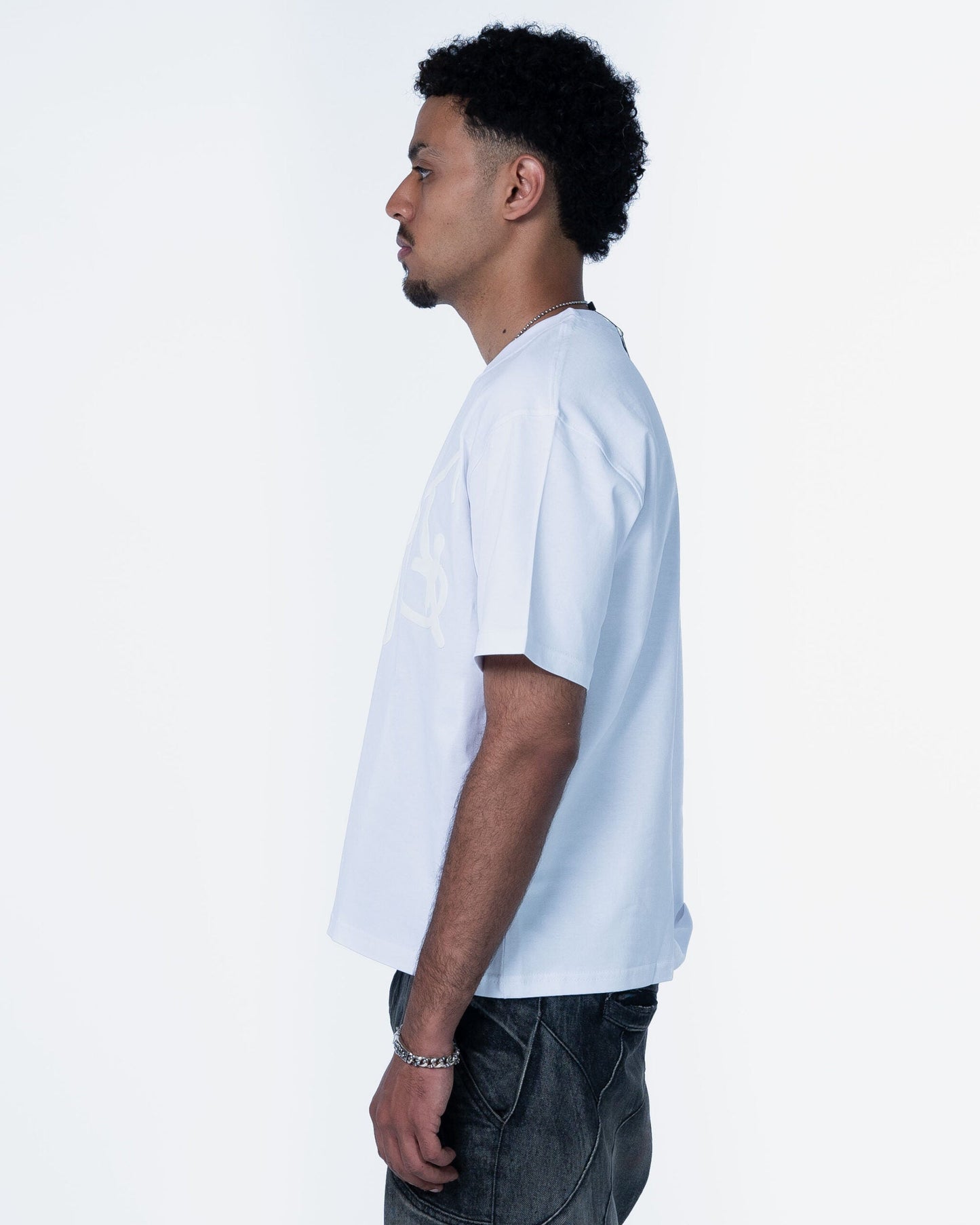 WHITE PUFFY T-SHIRT