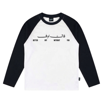 white raglan longsleeve