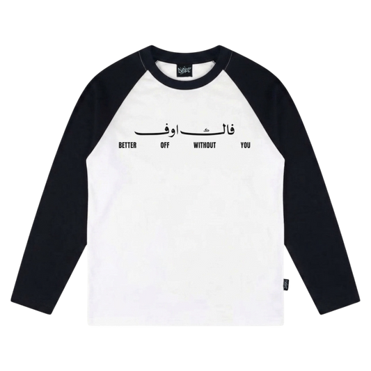 white raglan longsleeve