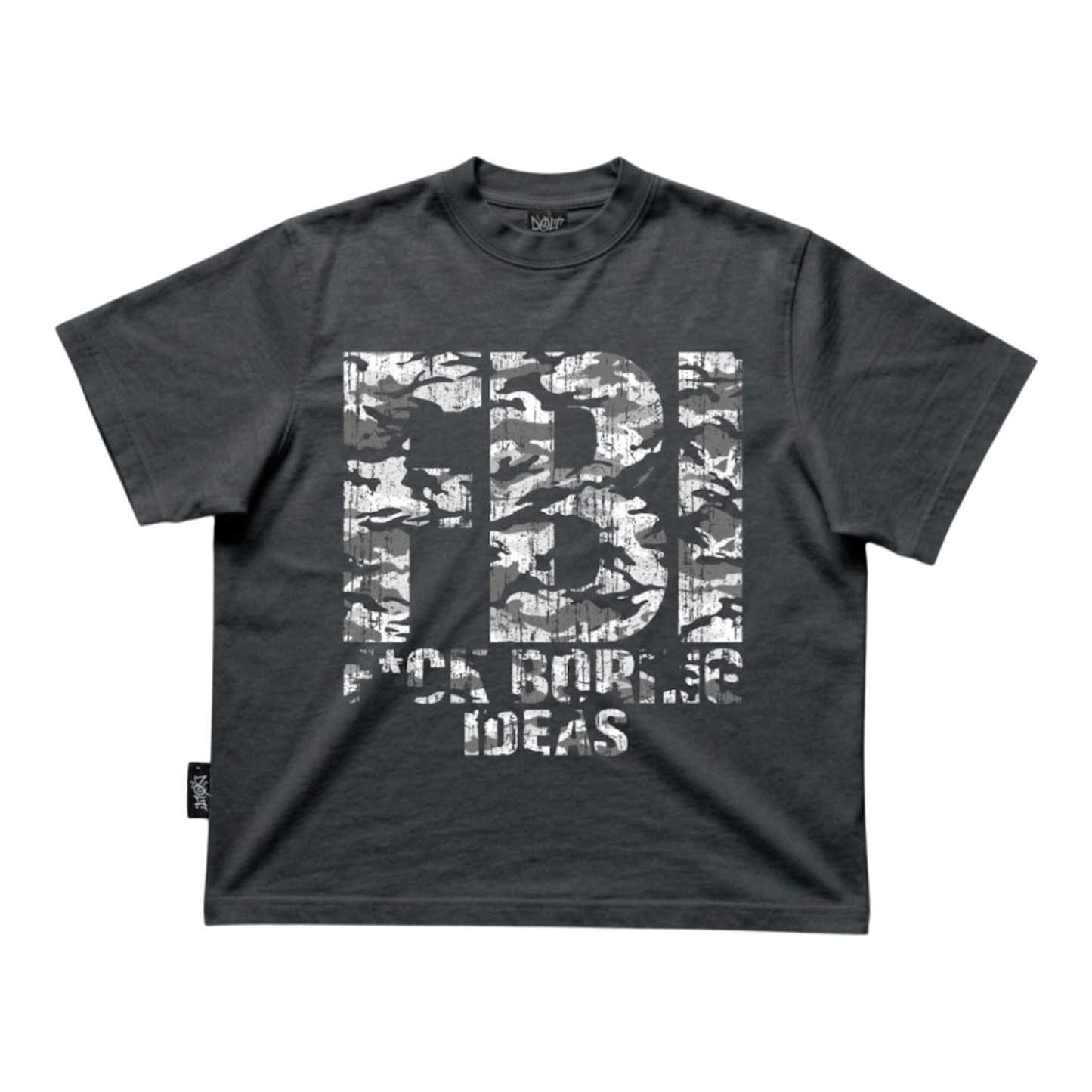 GRAY FBI T-SHIRT