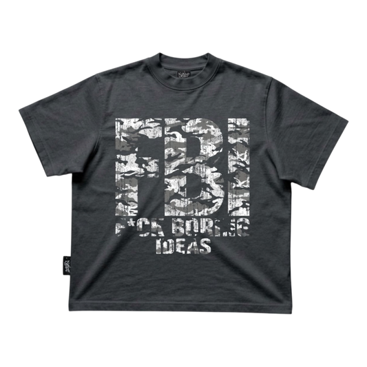 GRAY FBI T-SHIRT